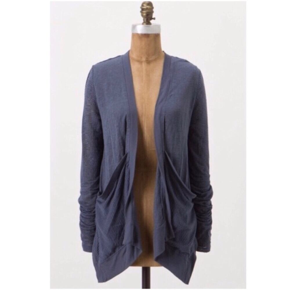 Vanessa Virginia Cavern Cardigan Stripe slate blue